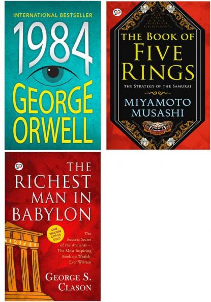 1984 + The Book of Five Rings + The Richest Man in Babylon (Paperback)
