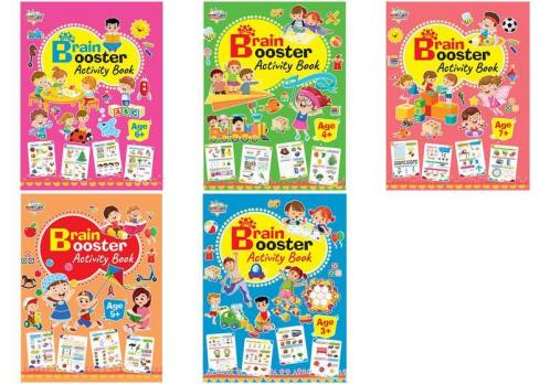Brain Booster Activity Set of 5 Books (3 to 7 years old)