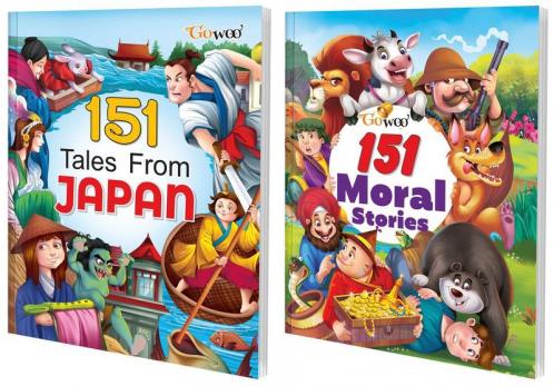 151 Tales from Japan and 151 Moral Stories I Set of 2 Books I Must Read Short Stories For Kids By Gowoo