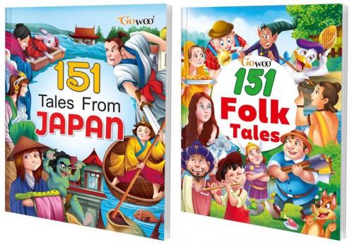 151 Tales from Japan and 151 Folk Tales I Set of 2 Books I Perfect Gift Set for Kids By Gowoo
