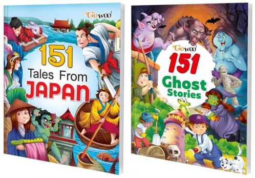 151 Tales from Japan and 151 Ghost Stories I Pack of 2 Books I Best Stories for mind development By Gowoo