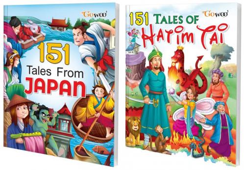 151 Tales from Japan and 151 Tales of Hatim Tai Having fun with stories a Combo of 2 Books By Gowoo