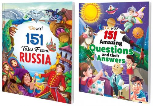 151 Tales from Russia and 151 Amazing Questions and their Answers I Combo pack of 2 Books I 300+ stories for kids By Gowoo