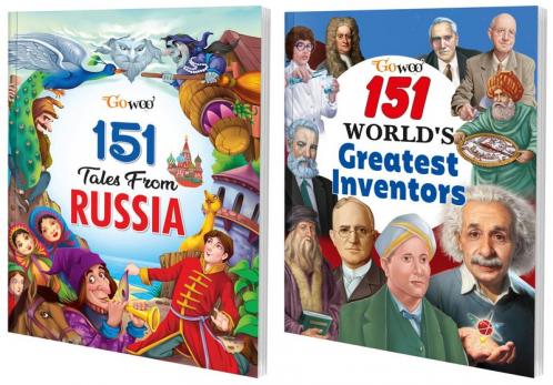 151 Tales from Russia and 151 World’s Great Inventors I Combo of 2 Books I Short Bedtime Stories for Children By Gowoo