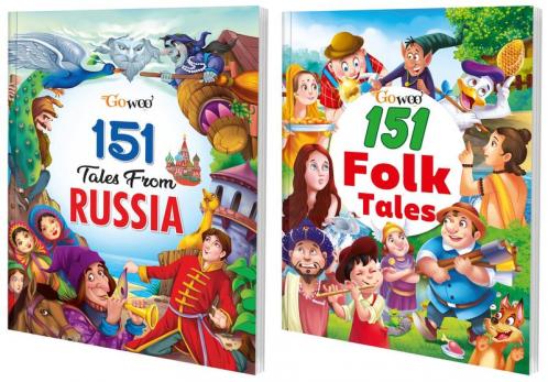 151 Tales from Russia and 151 Folk Tales I Combo pack of 2 Books I Story Books for Young Minds By Gowoo