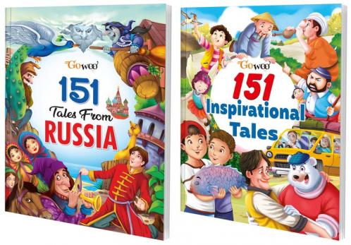 151 Tales from Russia and 151 Inspirational Tales I Set of 2 Books I Perfect Collection of Stories for Young Kids By Gowoo