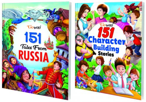 151 Tales from Russia and 151 Character-Building Stories I Combo pack of 2 Books I Story Books Set for Kids By Gowoo
