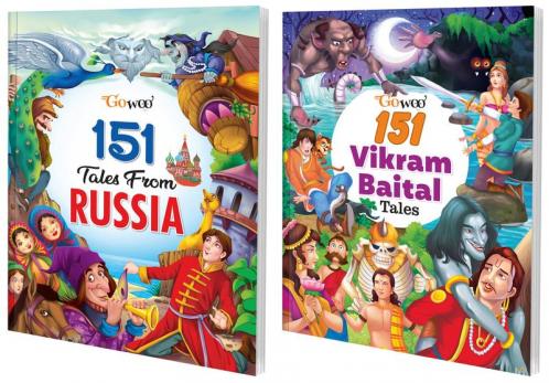 151 Tales from Russia and 151 Vikram-Baital Tales I Set of 2 Books I Best Selling Stories Collection By Gowoo