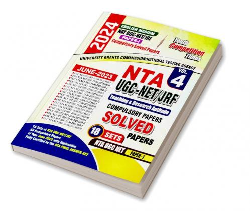 2023-24 NTA UGC-NET/JRF Teaching & Research Aptitude Solved Papers Vol.04
