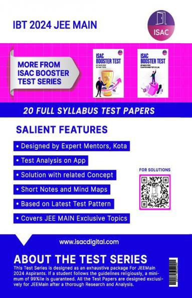 ISAC Booster Test JEE MAIN  2024 - Full Syllabus Test
