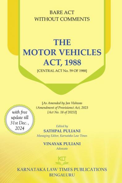 The Motor Vehicles Act1988 - Bare Acts without comments