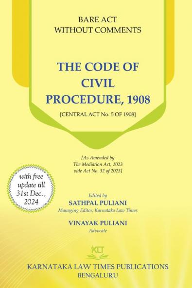 The Code Of Civil Procedure1908 - Bare Acts without comments