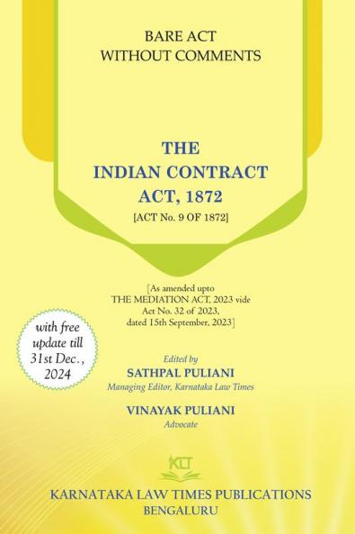 The Indian Contract Act1872- Bare Acts without comments