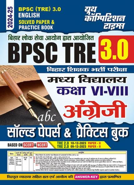 2024-25 BPSC Teacher (VI-VIII) English Solved Papers & Practice Book