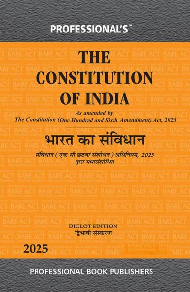 PROFESSIONAL's The Constitution of India - Diglot Edition