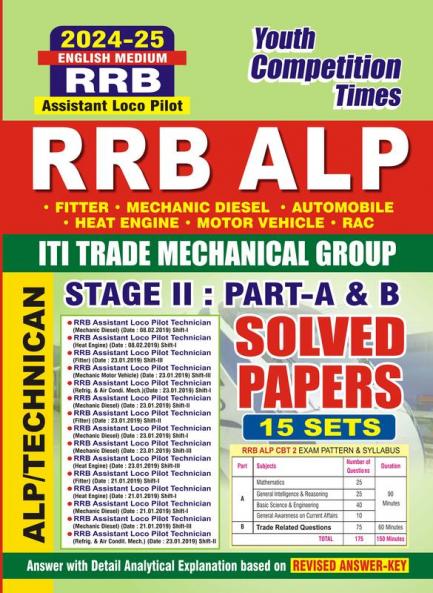 2024-25 RRB ALP ITI Trade Mechanical Group Solved Papers