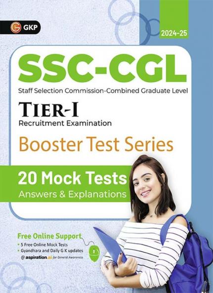 SSC 2025 : CGL Tier I - Booster Test Series - 20 Mock Tests (Answers & Explanations)