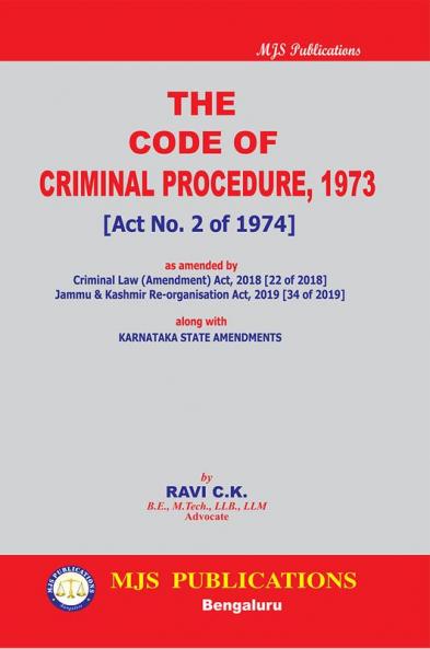 MJS's  The Code Of Criminal Procedure 1973 Along With Karnataka State Amendments(2024 Edition)