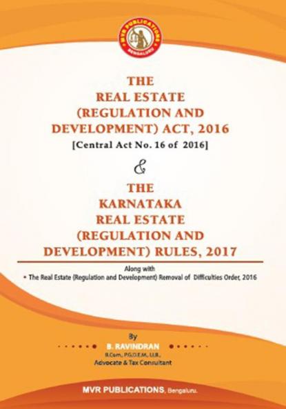 MJS's  The Real Estate (Regulation And Development) Act 2016 [Central Act No. 16 Of 2016] & The Karnataka Real Estate (Regulation And Development) (2024 Edition)