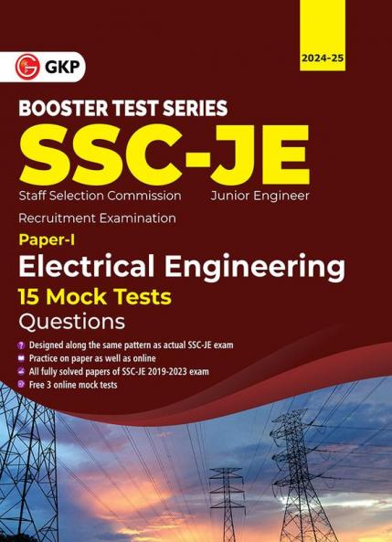 GKP SSC 2024 : Booster Test Series - JE Paper I -  Electrical Engineering - 15 Mock Tests (includes 2019-2023 papers) - Question