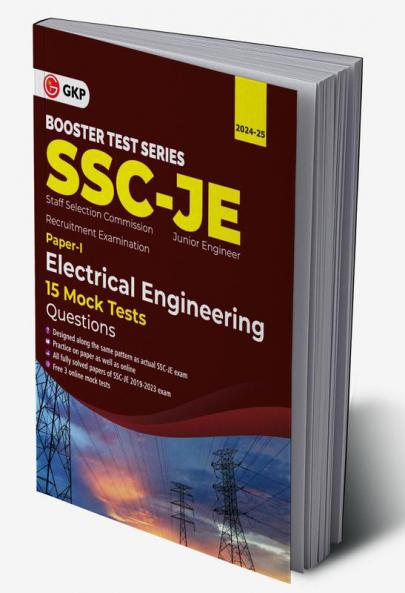 GKP SSC 2024 : Booster Test Series - JE Paper I -  Electrical Engineering - 15 Mock Tests (includes 2019-2023 papers) - Question