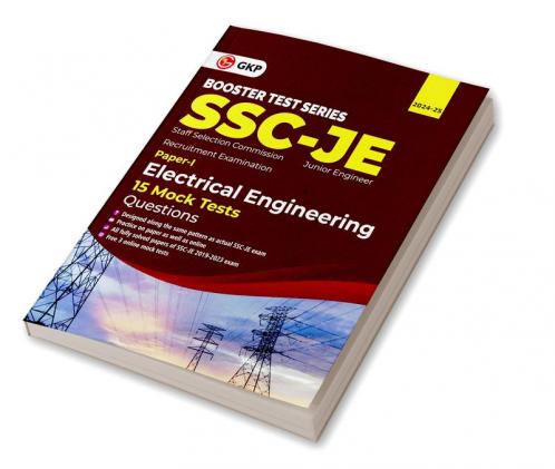 GKP SSC 2024 : Booster Test Series - JE Paper I -  Electrical Engineering - 15 Mock Tests (includes 2019-2023 papers) - Question