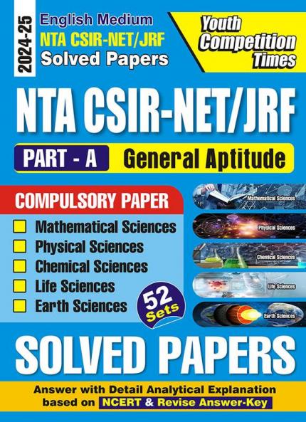 2024-25 NTA UGC-NET/JRF General Aptitude Solved Papers 298 595 E. This book contains compulsory papers Mathematical Sciences Physical Sciences Chemical Sciences  Life Sciences & Earth Sciences and the previous year solved papers with 52 sets.