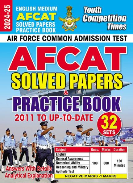 2024-25 AFCAT  Solved Papers and Practice Book 400 795 E.