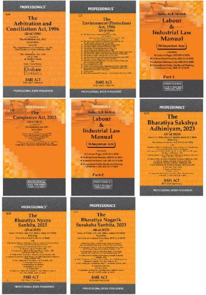 Ultimate Legal Reforms and Acts Compendium 2024: BNS BSA Arbitration BNSS Companies and Labour Laws(Set of 8 Books)