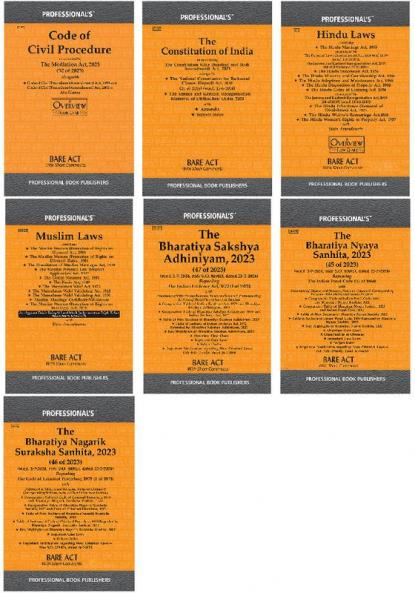 Ultimate Legal Reference Manual 2024: BSA Muslim LawsBNSS Hindu Laws BNS Constitution & CPC (Set of 7 Books)