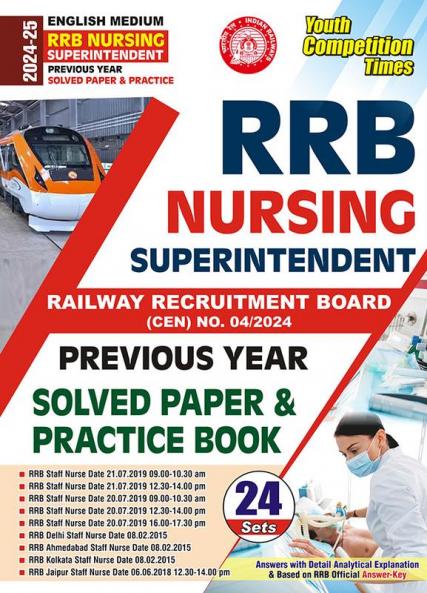 2024-25 RRB Nursing Solved Papers and Practice Book 288 495 E.