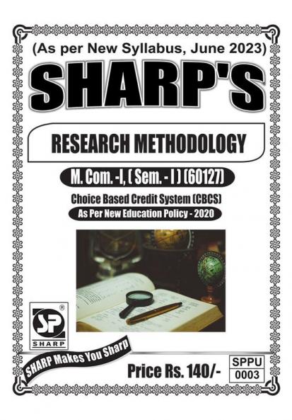 Research MethodologyFirst Year M.ComSem-I-English