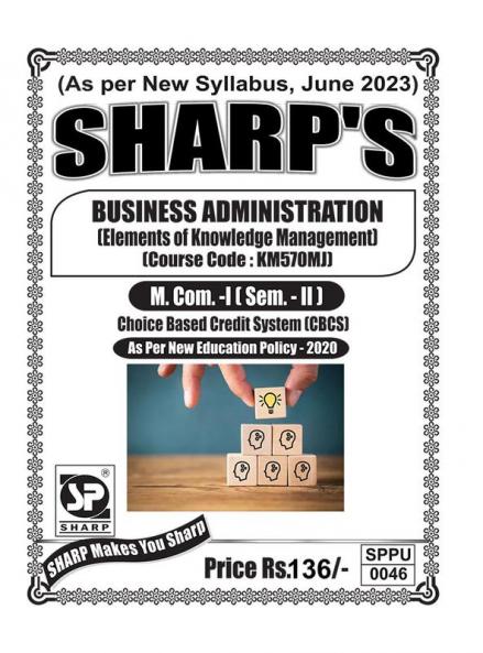 Elements of Knowledge ManagementFirst Year M.ComSem-II-English