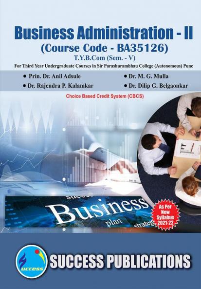 Business Administration - II(T.Y.B.ComS.P. CollegeSem.-V)