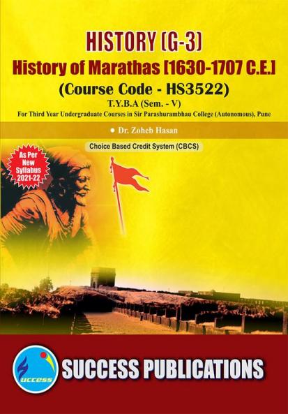 History of Marathas (1630-1707 C.E.) (G-3) (T.Y.B.AS.P. CollegeSem.-V)