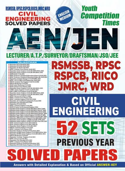 2024-25 Rajsthan AEN/JEN Civil Engineering Solved Papers 784 1495 E.