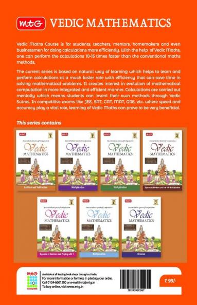 MTG Vedic Mathematics Vol - 1 : Addition and Subtraction