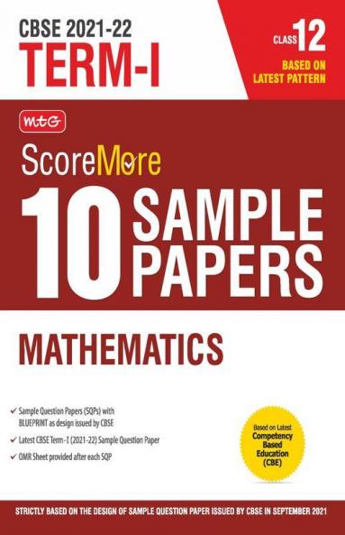 Class 12-Score More 10 Sample Papers Term 1 Mathematics