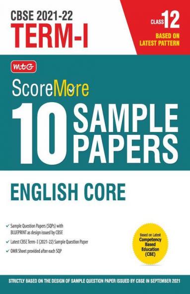 Class 12-Score More 10 Sample Papers Term 1 English Core