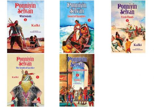 Ponniyin Selvan (Fresh Floods, Whirling Wind, Sword of Slaughter, The Jewelled Crown & The Zenith of Sacrifice)