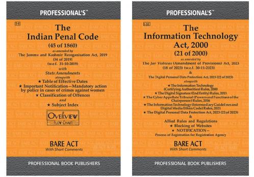 Cyber Laws combo of Information Technology Act and Indian Penal Code