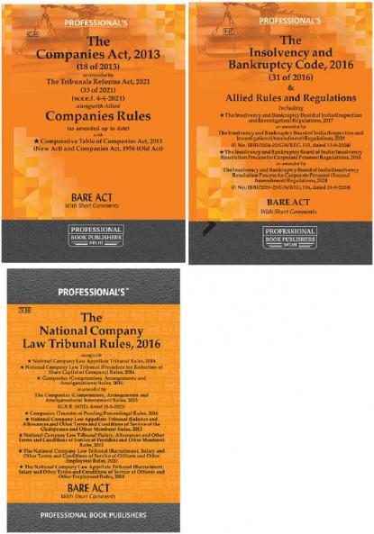 Insolvency NCLT Company Law Tribunal related Acts combo pack
