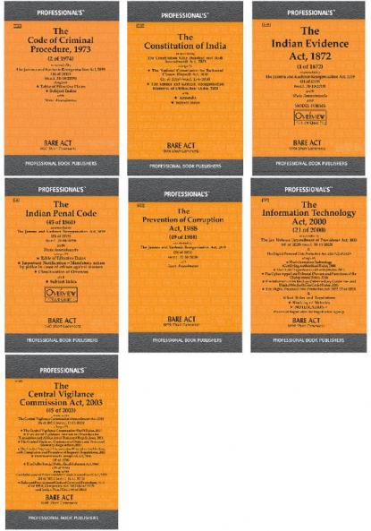 CBI/ Public Prosecutor examination important Acts combo of 7 Acts