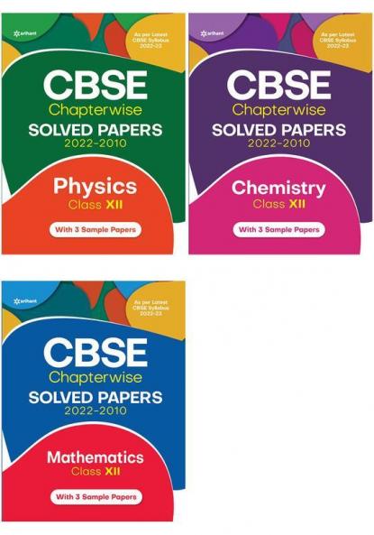 CBSE Chapterwise Physics Chemistry Mathematics (PCM) 12th (Combo Set of 3 Books)