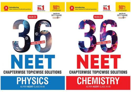 MTG 36 Years NEET Previous Year Solved Question Papers with NEET PYQ Chapterwise Topicwise Solutions - Physics & Chemistry For NEET Exam 2024 | Get Free access of Smart Book (Set of 2 Books)