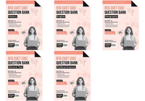 Oswal - Gurukul NTA CUET Question Bank Bundles (Set of 5) : History Geography Political Science English & General Test for Exam 2023