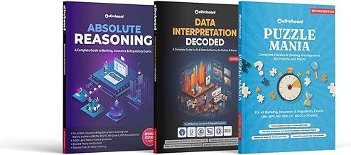 Oliveboard's Best Seller Combo (Set of 3 Books) - For all Bank Insurance and Regulatory Exams | Absolute Reasoning DI Decoded and Puzzle Mania