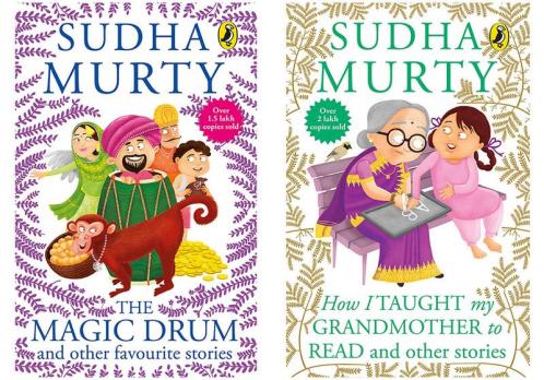 Magic Drum and Other Favourite Stories & How I Taught My Grandmother to Read: And Other Stories by Sudha Murty (SET OF 2 BOOKS)