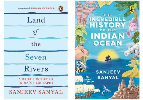 THE INCREDIBLE HISTORY OF THE INDIAN OCEAN & Land of the Seven Rivers-PB: A Brief History of India's Geography  (SET OF 2 BOOKS)