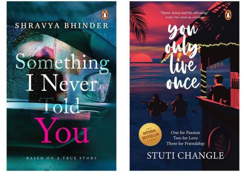 YOU ONLY LIVE ONCE & Something I Never Told You by Bhinder Shravya  (SET OF 2 BOOKS)